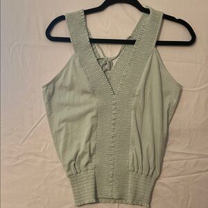 Elegant Mint Sleeveless Top